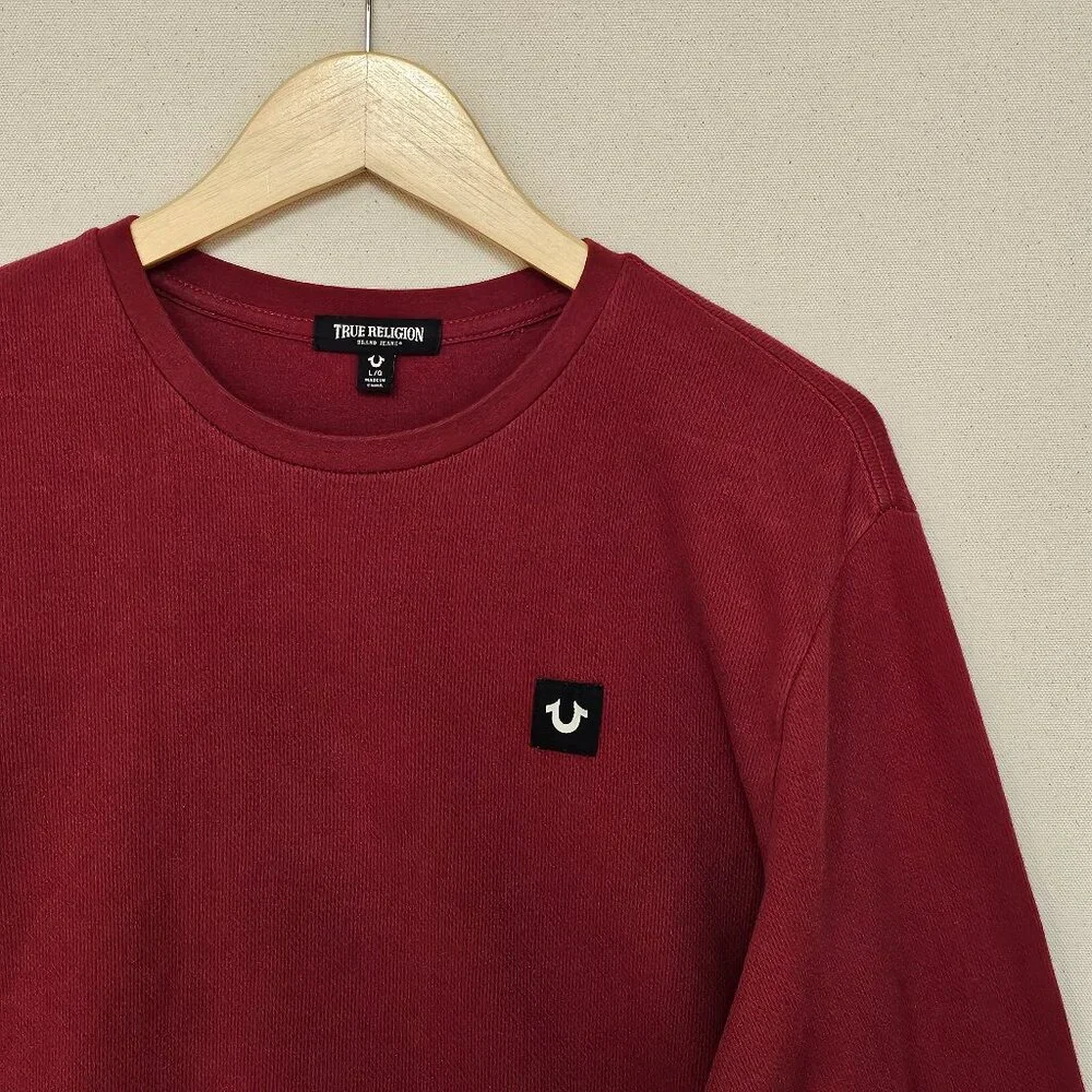True Religion Thermal Long Sleeve T Shirt L